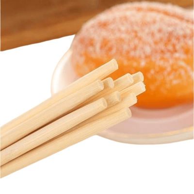 天然色 OPP 包装 バンブー 丸い 使い捨て チップスティック カスタム 単品 チップスティック 環境に優しい 生物分解性
