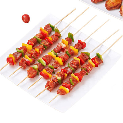 環境に優しい BBQ バンブースティック 生物分解性 バンブースティック 携帯性